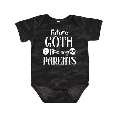 

Inktastic Future Goth Like my Parents with Skulls Gift Baby Boy or Baby Girl Bodysuit