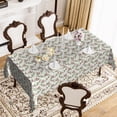 thumbnail image 2 of Mizhona Rustic Crushed Flower Tablecloth Rectangle,Red and Green Table Cloth for Kitchen Dinner Decor,54"x72", 2 of 5