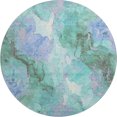 thumbnail image 2 of Addison Rugs Mayfield Premium Machine Washable Transitional Abstract Teal Round Rug, 8' x 8', 2 of 6