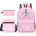 thumbnail image 2 of Football Star C Ronaldo Cr7 Sac à Dos Imprimé Autour de l'Étudiant Ensemble de Trois Pièces, 2 of 3