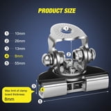 PSLER Universal LED Light Bar Mounting Bracket Kit - 304 Stainless Steel, No-Drill, Adjustable For Trucks/SUVs
