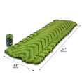 thumbnail image 5 of KLYMIT - Almohadilla de Dormir Inflable est&aacute;tica V2 | port&aacute;til, Ultraligera, f&aacute;cil de inflar, Cama de Aire Plegable para Camping, mochilero y Senderismo, Color Verde, 5 of 5