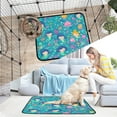 thumbnail image 7 of Qxltty Cartoon Mermaids Blue Pattern Cat litter Pads Pet Set of 2 Diaper Mats Center Anti-leakage Layer Absorbent Soft and Comfortable, 7 of 7