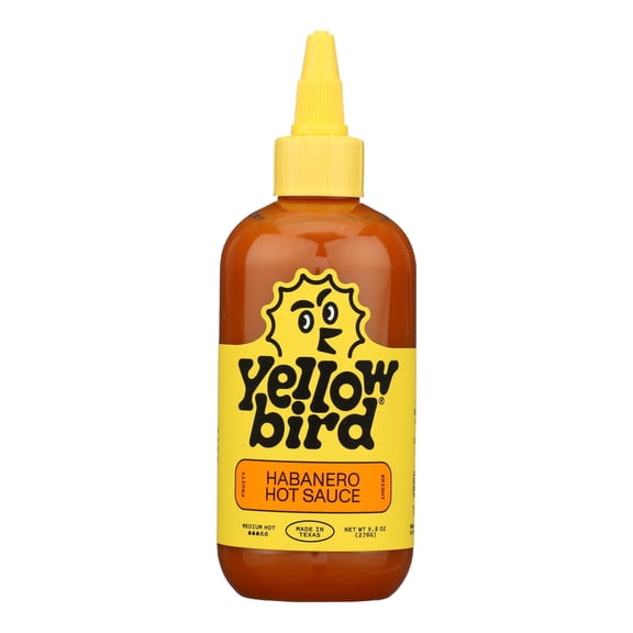 YELLOWBIRD SAUC - Spicy Habanero Condiment Sauce - 9.8 Oz, Case of 6
