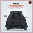 thumbnail image 7 of Daniel Smart Men Motorcycle Leather Jacket Black Fashion Leather Jacket with Pointed Collar, 7 of 7