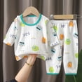 thumbnail image 2 of enyan Infant Toddler Baby Girl Clothes 3 6 12 18 24 Months 2T 3T 4T 5T Boys Fall Winter Outfits Long Sleeve Dinosaur Pullover Sweatshirt Pants Loungewear Set Boy Pajamas（Light Green,4-5 Years）, 2 of 3