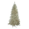 thumbnail image 2 of Northlight Pre-Lit Silver Champagne Artificial Metallic Tinsel Christmas Tree - 6' - Clear Lights, 2 of 7