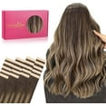 thumbnail image 1 of GFDYREE Extensions de Cheveux à Ruban WENNALIFE pour Femmes, 20 Pcs 50g 16 Pouces Balayage Brun Chocolat à Blond Miel Extensions de Cheveux à Ruban en Cheveux Humains Rallonge Cheveux Humain Lisse Invisible, 1 of 6