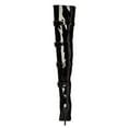 thumbnail image 6 of Ellie Shoes E-511-Buckleup 5" Heel Stretch Womans Thigh Boot with Buckles & Inner zipper. 5 / Black, 6 of 8