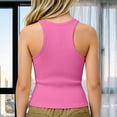 thumbnail image 6 of Vividxx Girls Summer Tops Kids Athletic Racerback Crewneck Sleeveless Tank Tops Dance Workout Yoga Shirts Tops For Kids, 6 of 8