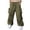 A4 Pickle Green, variant on Men's Casual Parachute Pants Wide Leg Trousers Beam Feet Harem Baggy Cargo Pants for Trendy Street Wear