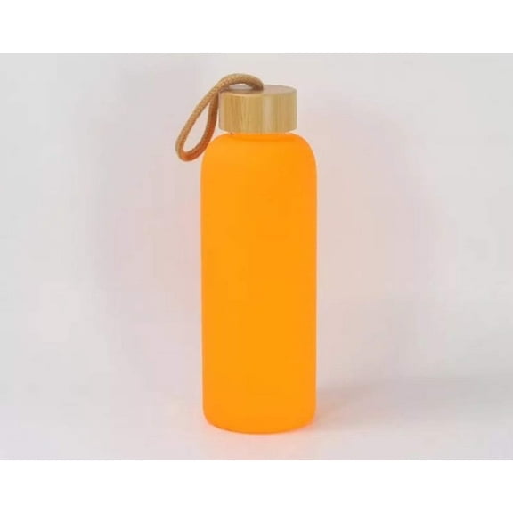 25oz Sublimation blank color glass sports bottle Tumblers (Includes Bamboo Lid)