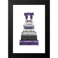 thumbnail image 2 of Amanda Greenwood 17x24 Black Modern Framed Museum Art Print Titled - Bookstack Purple II, 2 of 5