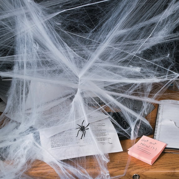 Stretchable Spider Webs - Party Decor - 12 Pieces