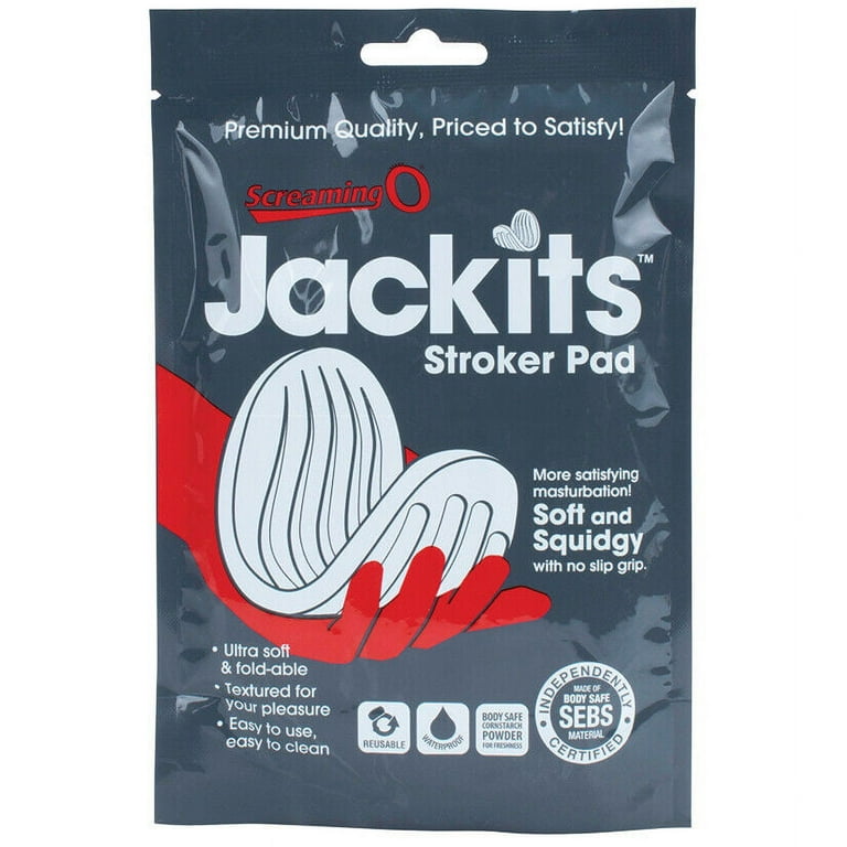 Screaming O, Jackits Ribbed Male Masturbator Sex Toy for Male (Stroker Pad) 
