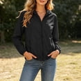 thumbnail image 4 of FAIWAD Rain Jacket Women Sun-Protection Lightweight Zip Up Outdoor Hiking Hooded Windbreaker with Pocket, 4 of 9