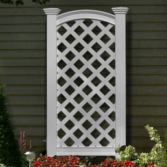 White Vinyl Lattice