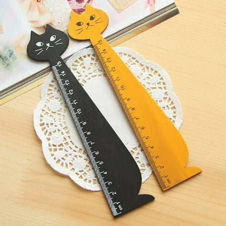Leepeneng Dessin Anime Creatif Mignon Chat Chaton Fournitures Scolaires Droites Papeterie Regle En Bois Walmart Canada