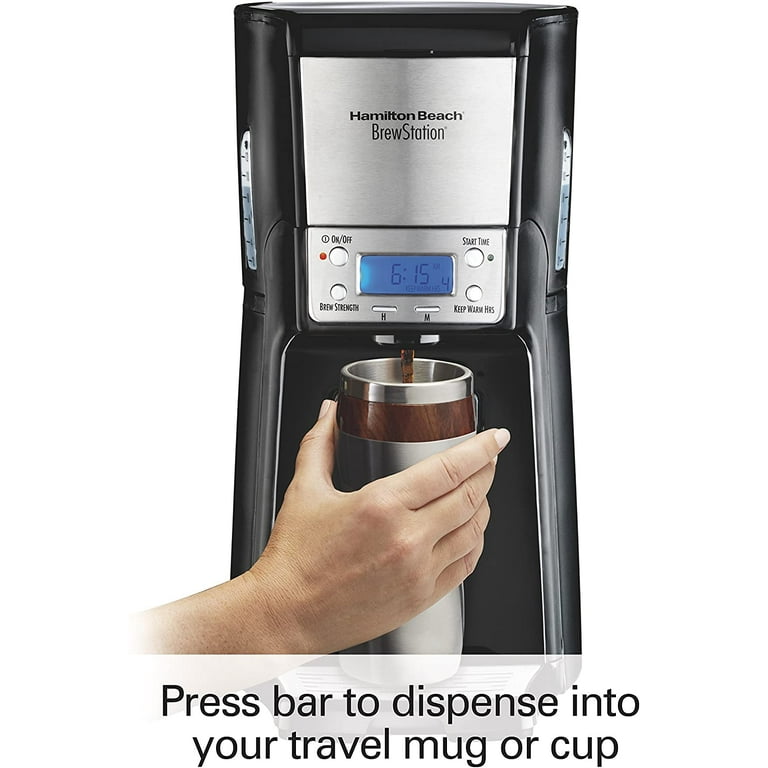 Hamilton Beach BrewStation® 12 Cup Coffee Maker Black & Stainless - 48464