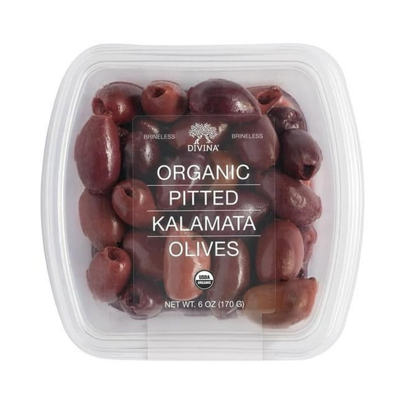 Divina - Olives Kalamata Pitted, 6oz | Pack of 6