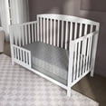 thumbnail image 7 of Dream On Me 2 in 1 Little Lullaby Crib and Toddler Mattress, Silver Honeycomb, 7 of 7