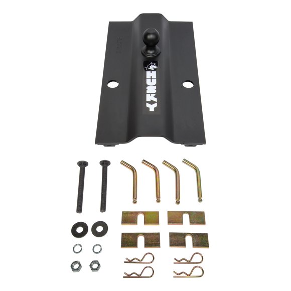Husky Towing Gooseneck Trailer Hitch 31368 Multi Fit; 25000 Pound Weight Carrying Capacity; In-Bed; Fixed Offset Ball