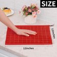 thumbnail image 2 of Cotton Terry Kitchen Towels(12*12inches), Checkered Designed, Soft and Super Absorbent Dish Towels, 4 Pack - Red, 2 of 5
