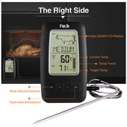 Multi-function Magnetic Large Digital LCD Screen Meat BBQ Kitchen Cooking Thermometer with wireless receiver