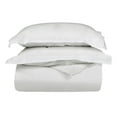 thumbnail image 1 of 400-Thread Count 100% Egyptian Cotton Solid Duvet Cover and Pillow Sham Set White / Twin, 1 of 1