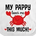 thumbnail image 4 of Inktastic My Pappy Loves Me Boys or Girls Baby Bib, 4 of 4