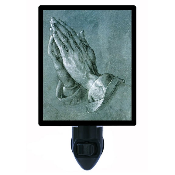 Night Light - Apostle's Hands. | Religious Theme, Includes Free Switchable Insert, 4W Bulb, E12 Base