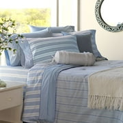 Home Trends Reversible Mini Comforter Set, Blue Stripe