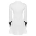 thumbnail image 6 of TiaoBug Women Doctor Nurse Work Coat with Gloves 2Pcs Scientist Long Sleeve Lab Coat Fancy Outfit White L, 6 of 6
