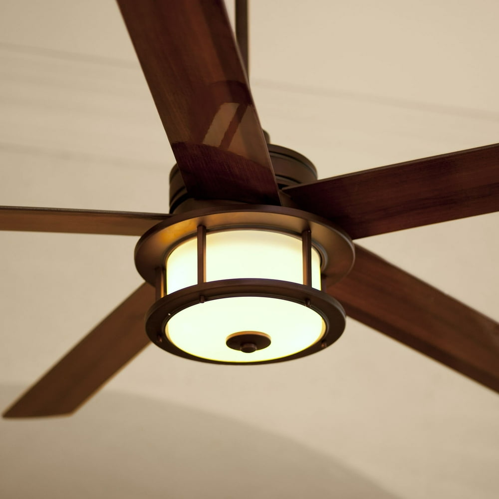 60" Casa Vieja Mission Outdoor Ceiling Fan with Light Frosted Lantern