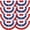 1.5x3FT 8 Pack, variant on 6 Pack Heritage American Flag Bunting 3 x 6 FT - 4th of July Patriotic Decorations, USA Pleated Bunting Fan Flags, Red White & Blue Patriotic Half Fan Banner Outdoor Decor for 250th Independence Day