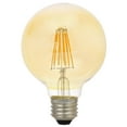 thumbnail image 2 of Sylvania LED G40 Light Bulb, 60 Watt, Dimmable, Vintage, Daylight, 2 Pack, 2 of 10