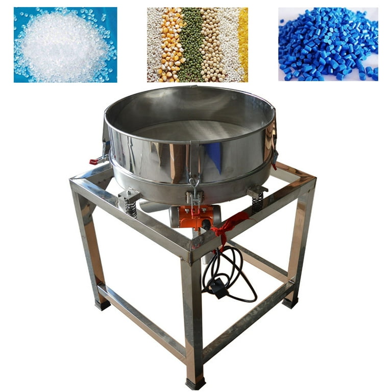 Food Processing Vibrating Flour Sifter Electric Sieve Shaker Machine  Automatic