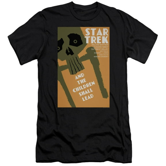 Star Trek Tos Episode 59 Premium Canvas Adult Slim Fit 30/1 T-Shirt Black