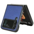 thumbnail image 4 of Case for Samsung Galaxy Z Flip 3, Carbon Fiber Leather Soft TPU Shockproof Drop Resistant Anti-Scratches Slim Folding Cover for Samsung Galaxy Z Flip 3,Blue, 4 of 6