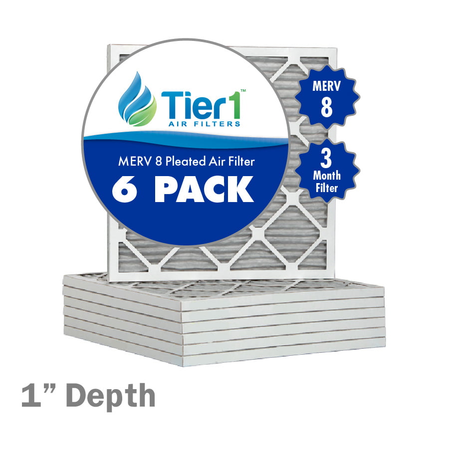 Tier1 30x36x1 Merv 8 Pleated Dust & Pollen AC Furnace Air Filter 6 Pack