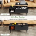thumbnail image 3 of Casabay Lift Top Coffee Tables for Living Room, Small Modern Wooden Center Tables with Storage Shelf and Hidden Compartment, 3 of 7