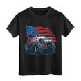 thumbnail image 4 of WUANDIXFA Kids 250th US Shirt 250 Year Birthday Independence Merchandise Shirts United States 250 Years Since 1776 2026 V Neck Tshirt (Black, 11-12 Years), 4 of 5