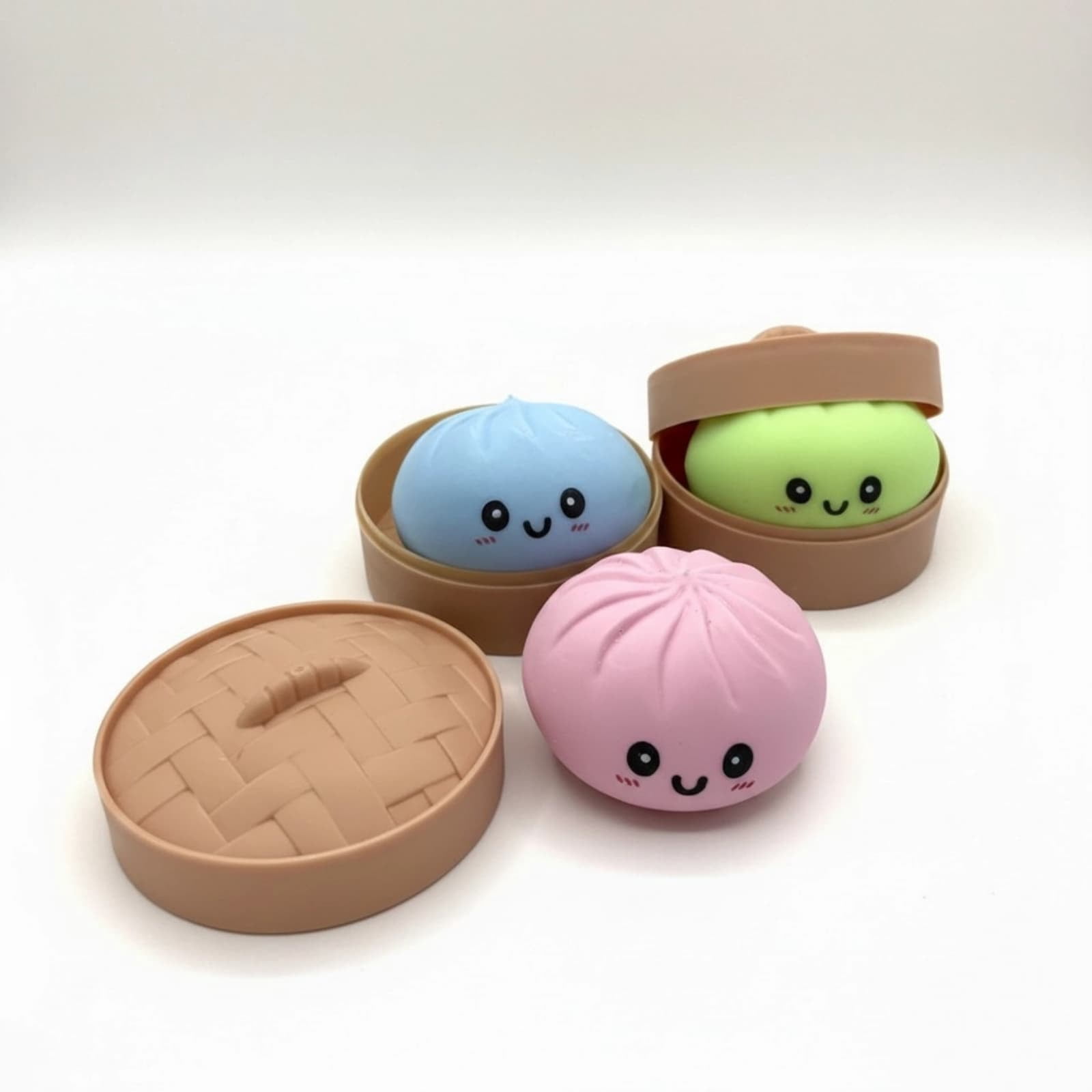Mini Dumpling Squeeze, Each Set Includes Colorful Squeeze Toys with a Classic Round Shape, Soft and Slow-Rising, Help Relieve Stress and Bring Fun 12PCS