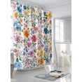 thumbnail image 3 of Shower Curtain Spring Flowers Shower Curtains for Bathroom, Waterproof Polyester Shower Curtain Set with Hooks, Standard Size 72" x 72" Oil Painting, 3 of 6