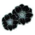 thumbnail image 6 of Floral Diatomaceous Earth Bath Mat, Quick Dry Bathroom Rug, 16 x 24 Inch French Floral Floor Mat for Shower Sink Vanity and Entryway, Absorbent Layered Surface with Scalloped Outline, 6 of 8