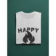 thumbnail image 3 of Happy Camper Funny Camping Graphic Men T-Shirt, Male Large, 3 of 4