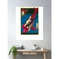 thumbnail image 2 of Classic Japanese Art Benkei & Carp Poster Wall Art, Modern Wall Decor For Living Room Bedroom, 12x18 UNFRAMED, 2 of 3