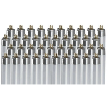 

F21T5 21W 34 Inch T5 Fluorescent Light Bulb | 5000K Daylight Medium Bi-Pin Base | 2100 Lumens 85 CRI 36000 Life Hours | Instant/Programmed Start | 40 Pack by GoodBulb