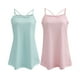 thumbnail image 5 of Camiseta sin mangas con tirantes finos y tirantes de rayas verdes de color rosa claro para mujer, ropa informal de verano Macarena  camiseta sin mangas de cami, 5 of 8