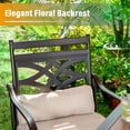 thumbnail image 3 of Sophia & William 7-Piece Outdoor Patio Dining Set Metal Swivel Chairs and Table Furniture Set with Cushions for 6, Beige, 3 of 10